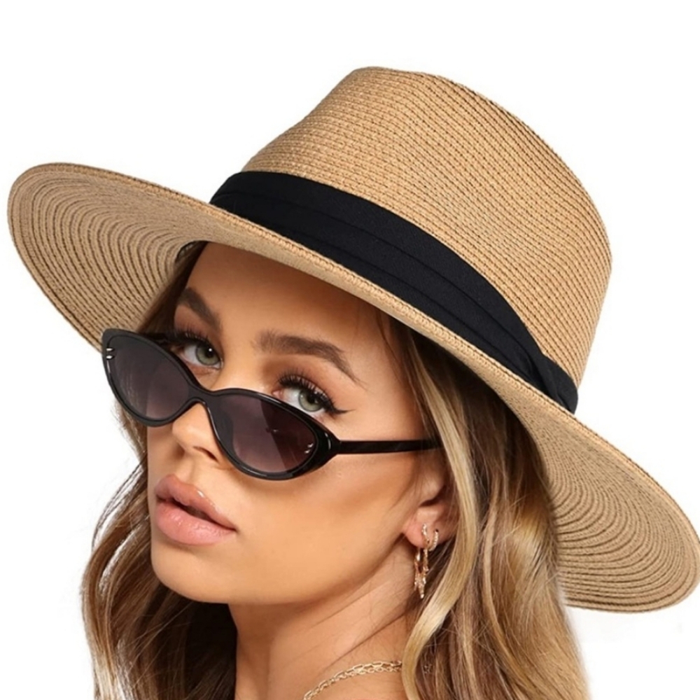 Stylish Tan and Black unisex Hat